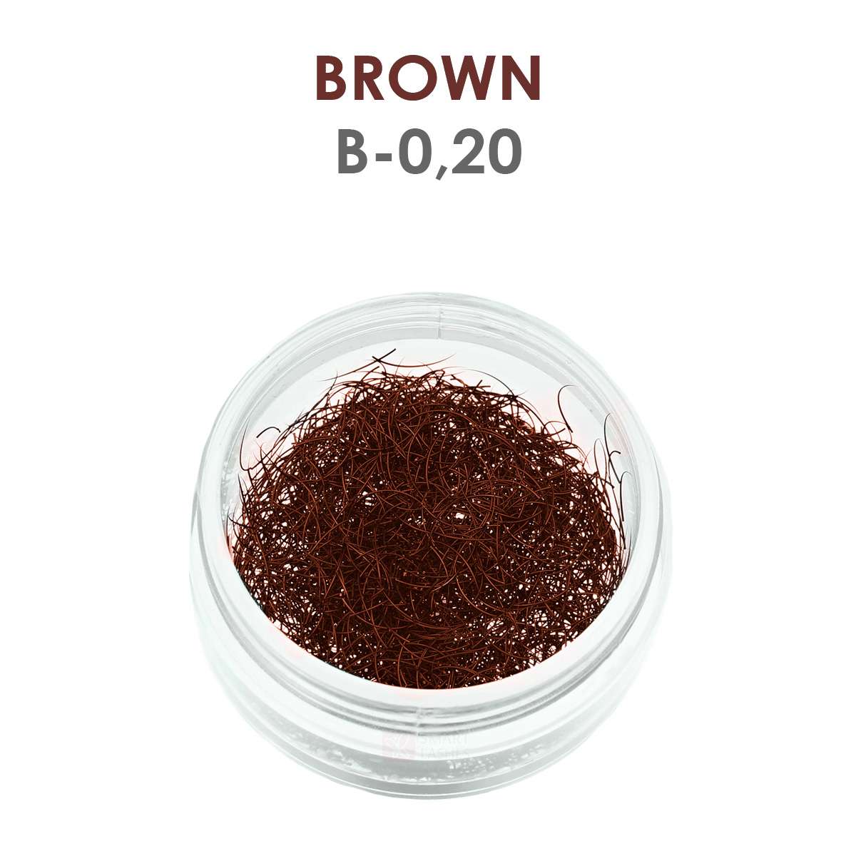 Brown lashes - 1g - B - 0.20 mm
