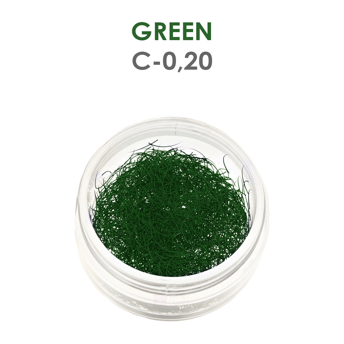 Green lashes - 1g - C - 0.20 mm