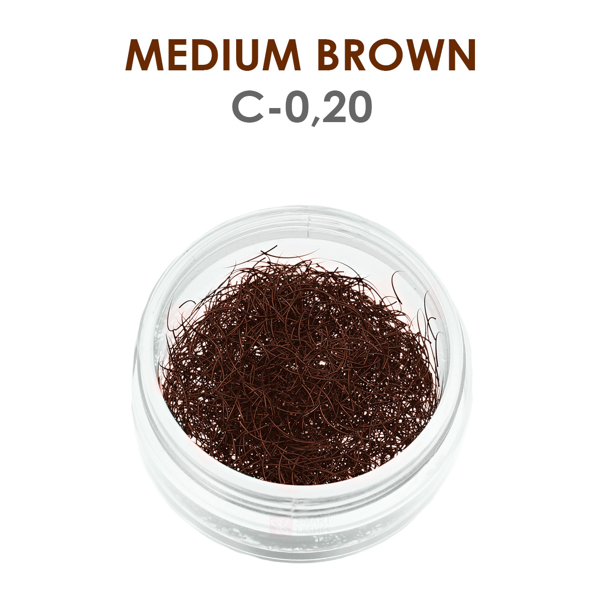 Medium brown lashes - 1g - C - 0.20 mm