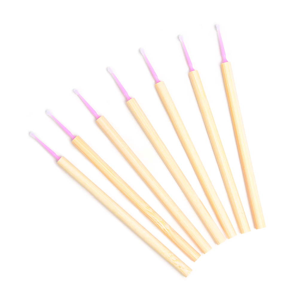 Bamboo Eyelash micro brushes - 2 mm | Smart Lashes