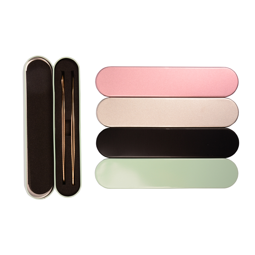 Metal case for tweezers