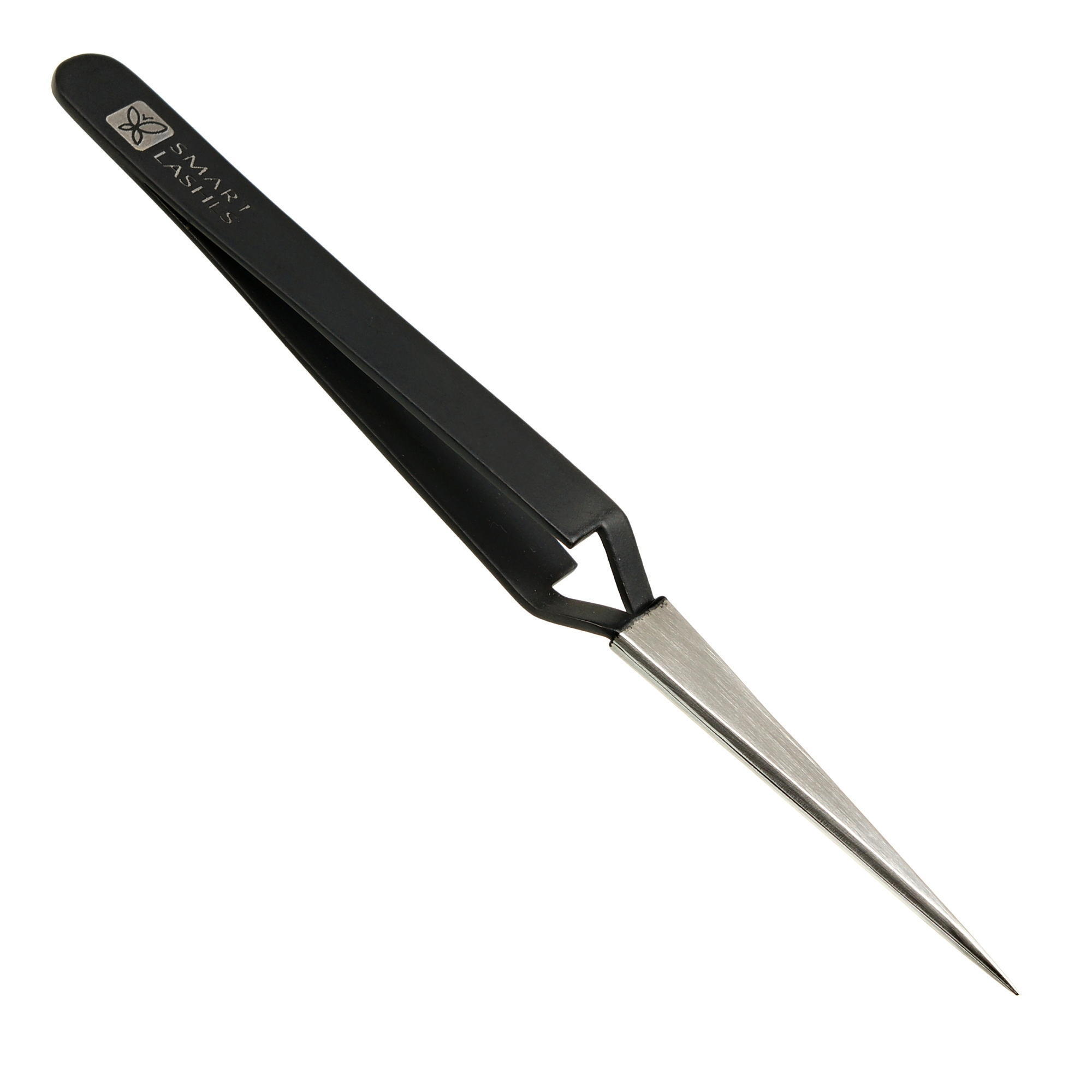 Tweezers type E - 12 cm - black | Smart Lashes