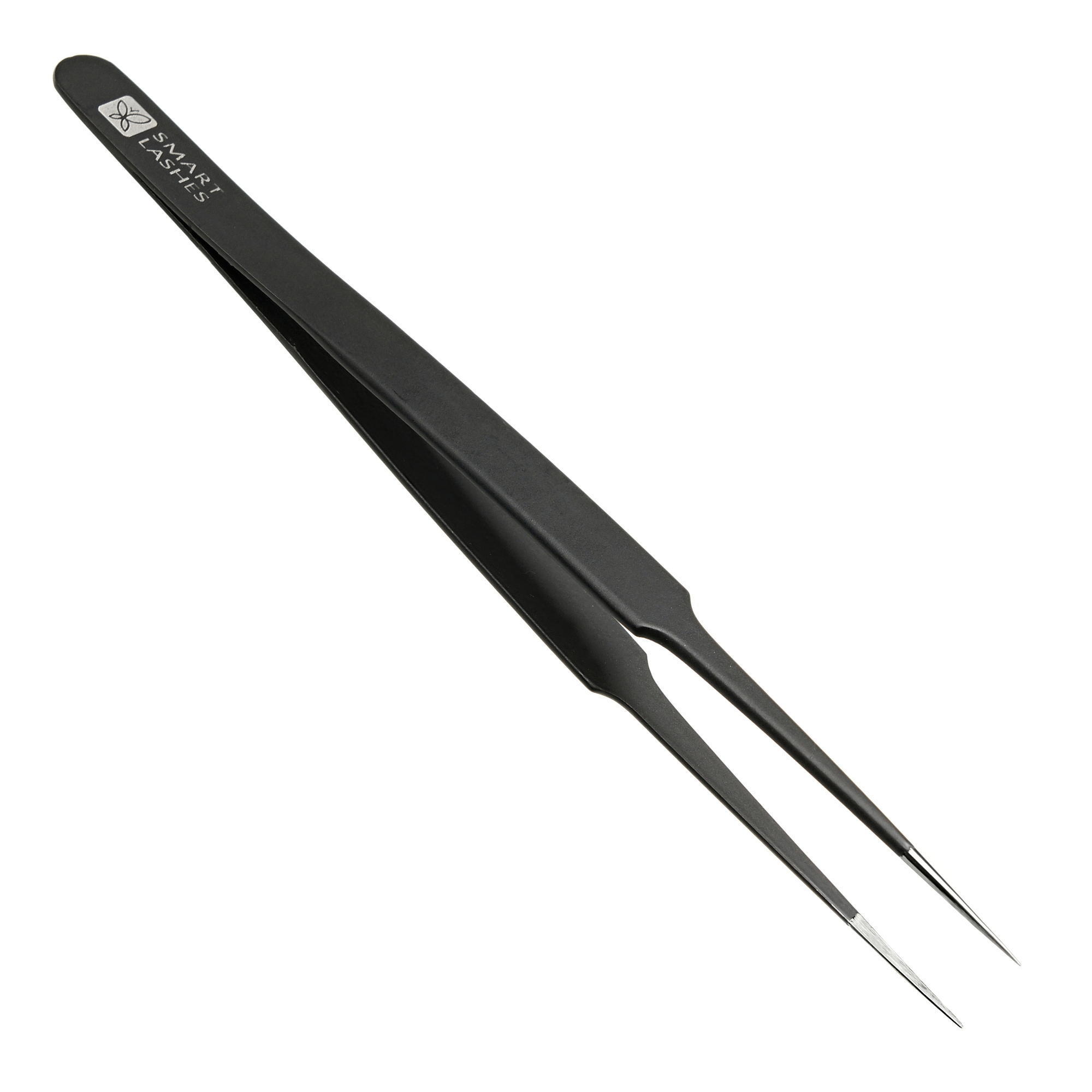 Tweezers type F - 14 cm - black | Smart Lashes