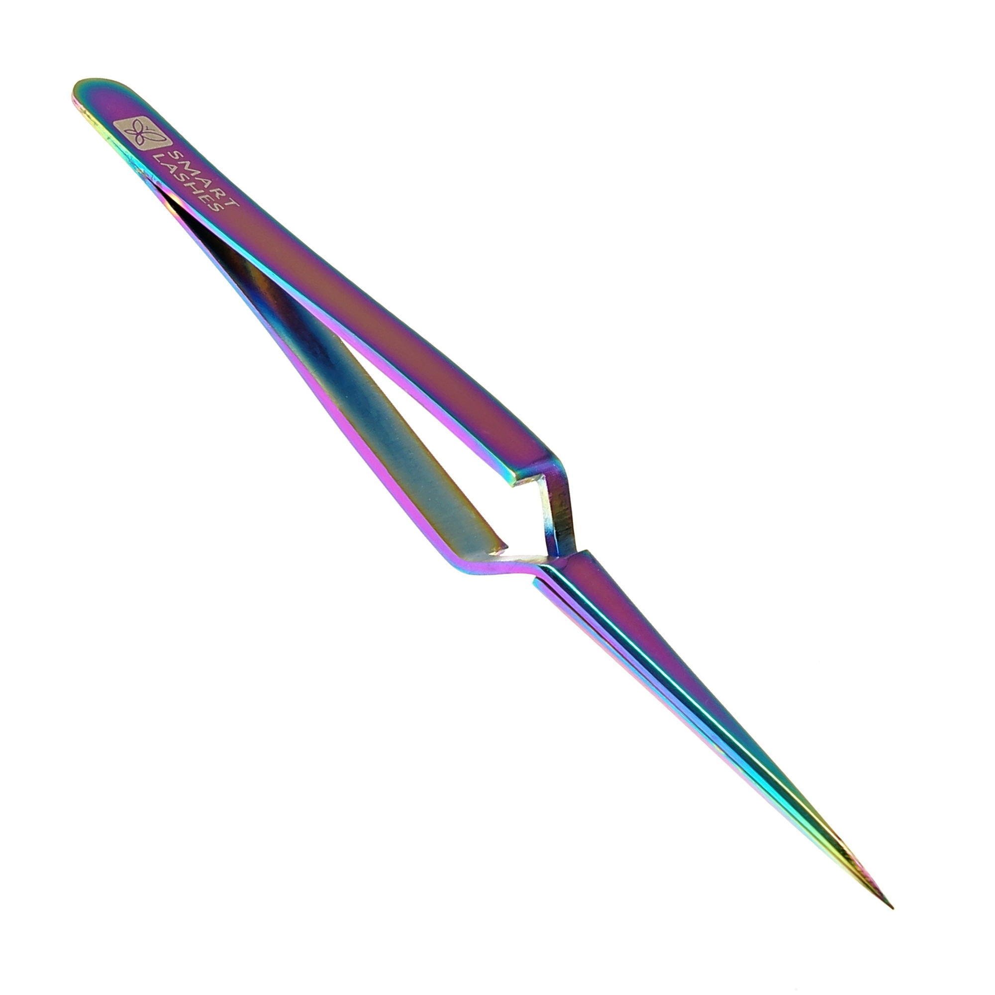 Tweezers type E - 12 cm - rainbow | Smart Lashes