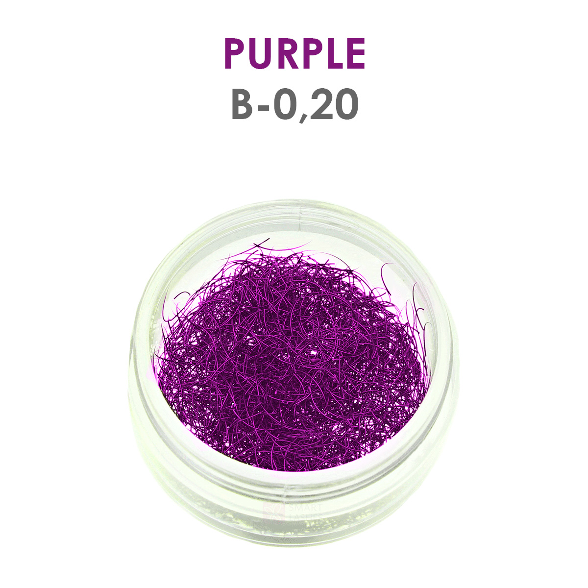 Purple lashes - 1g - B - 0.20 mm