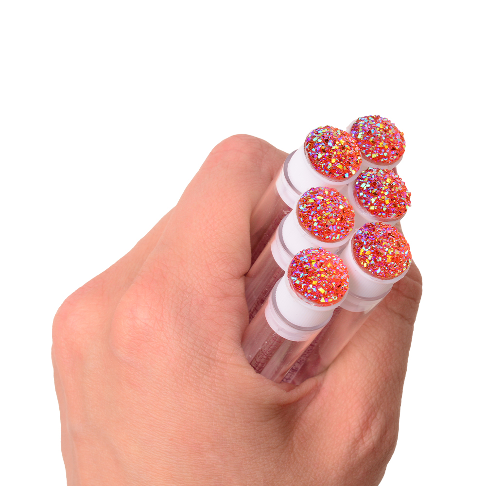 Mascara brush with lid - red glitter | Smart Lashes