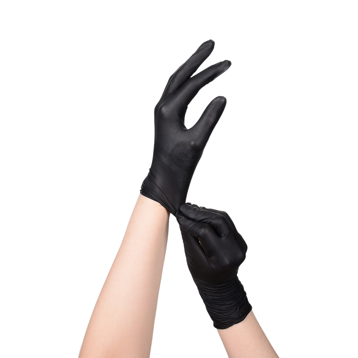 Nitrile gloves - black - 100 pcs | Smart Lashes
