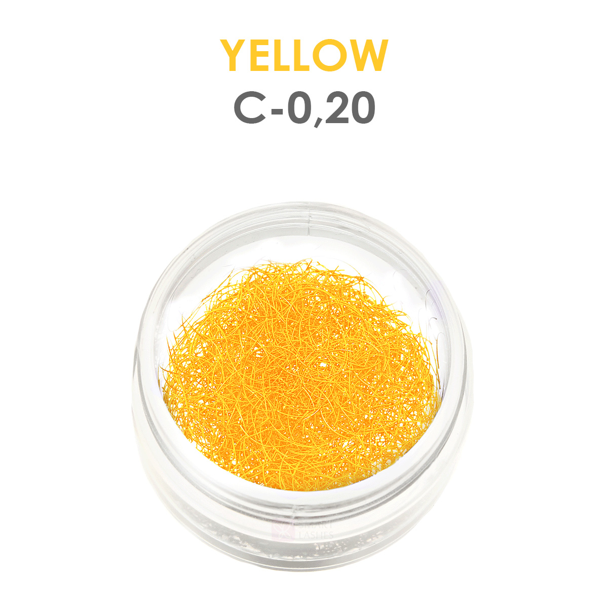 Yellow lashes - 1g - C - 0.20 mm